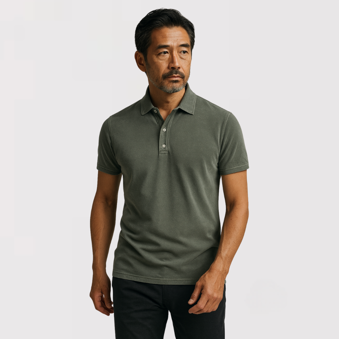 LAWRENCE | ウォッシュ加工の高級ポロシャツ