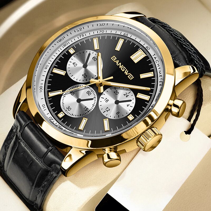 ミリタリーカジュアルレザークォーツウォッチ™ - オルセン＆オルセン