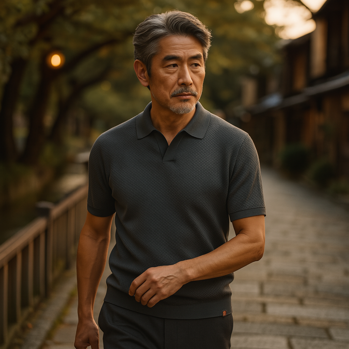 SENSE｜ラグジュアリーなボタンなしポロシャツ