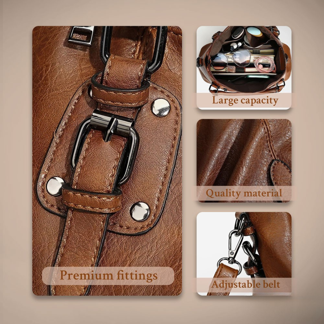 シエナの優雅な魅力 | エレガントショルダーバッグ