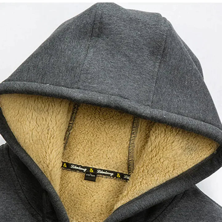 Gilben - メンズ冬ジャケット フード付き フリース