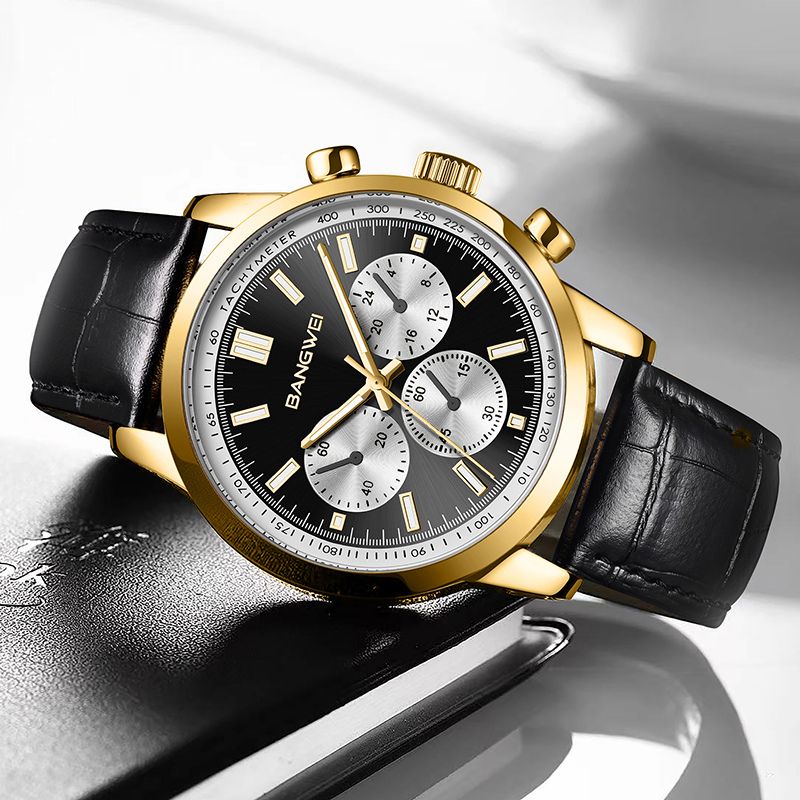 ミリタリーカジュアルレザークォーツウォッチ™ - オルセン＆オルセン