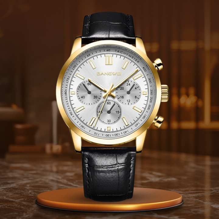 ミリタリーカジュアルレザークォーツウォッチ™ - オルセン＆オルセン