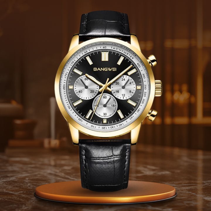 ミリタリーカジュアルレザークォーツウォッチ™ - オルセン＆オルセン