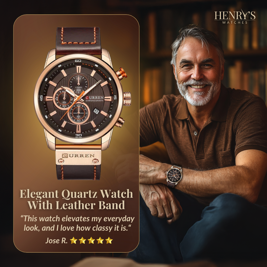 オルセン＆オルセンのレザー腕時計™